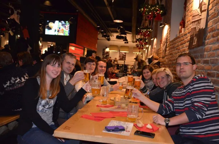 Menu degli hamburger birreria Lubiana addio al celibato