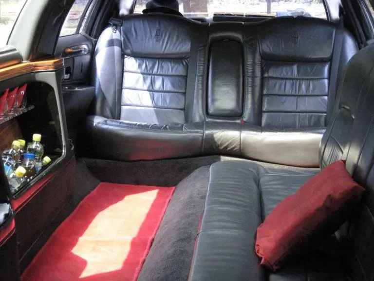 inside .white limo