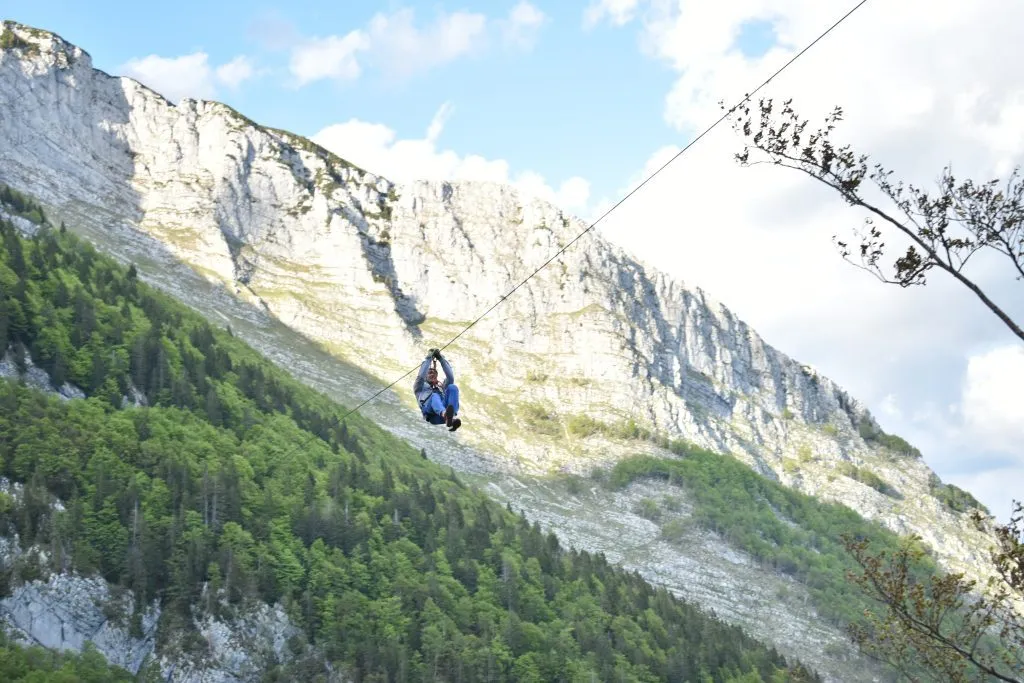 zipline bovec